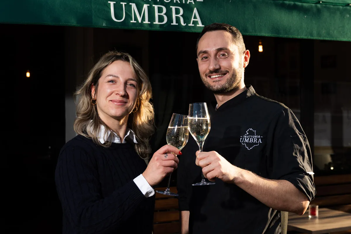 In de zaak bij Trattoria Umbra